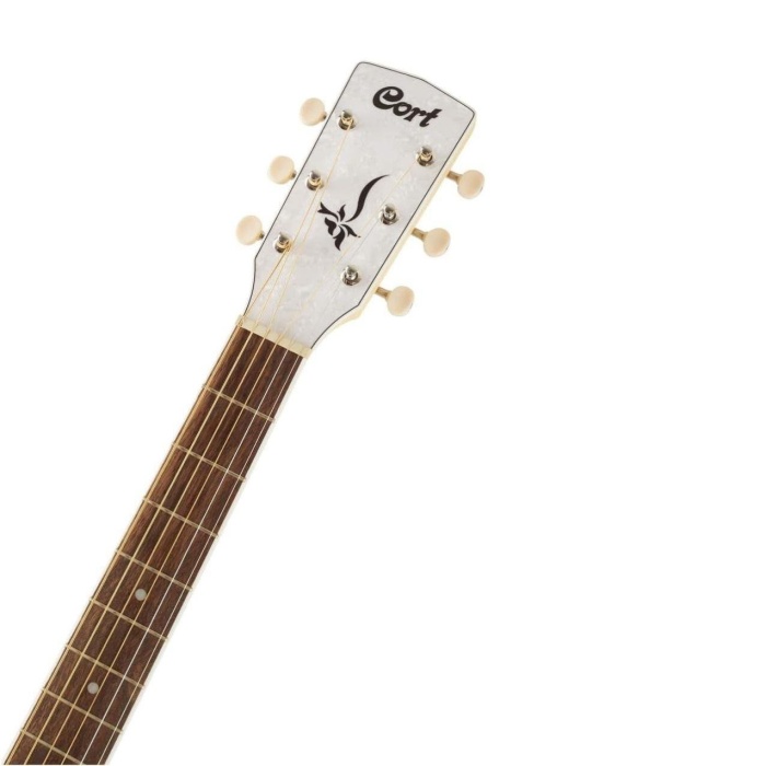 Cort Jade Classic SKOP Akustik Gitar - Sky Blue (Orta Seviye) | Retro Tasarım, İnci Kaplama Başlık ve Koruyucu, Open Pore Mat Bitiş ve Parlak Sky Blue Rengi